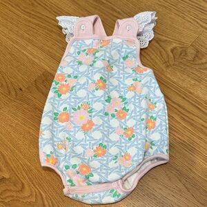 The Beaufort Bonnet Company Pastel Floral Romper